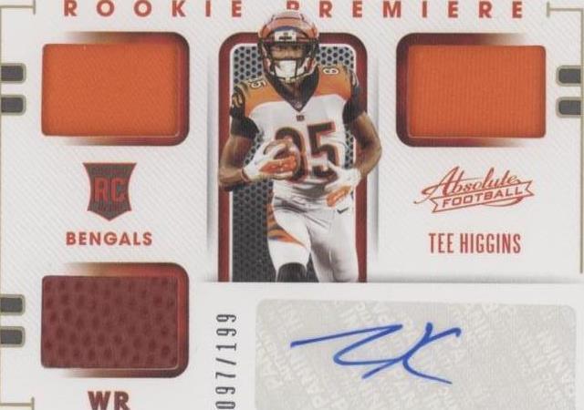 NFLカード Tee Higgins 世界1枚限定パッチカード含む3枚セット NFLカード Tee Higgins 世界1枚限定パッチカード含む3枚セット