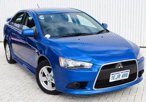 2013 Mitsubishi Lancer CJ MY13 ES Blue 6 Speed Constant Variable Sedan Embleton Bayswater Area Preview