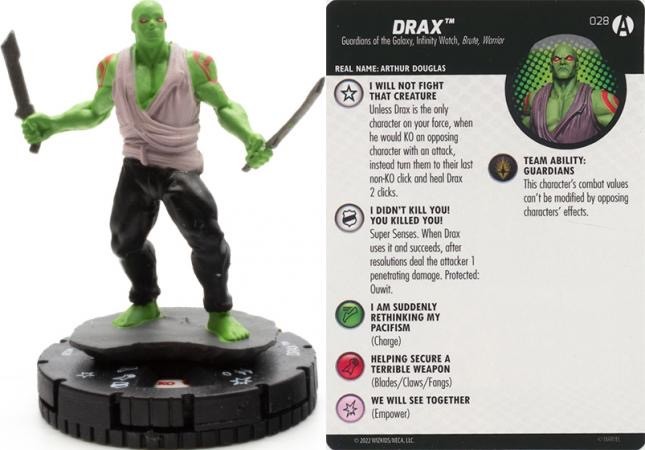 Marvel Heroclix Avengers Forever Uncommon : Drax - 028
