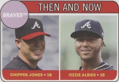 2018 Topps Throwback Thursday #TBT - Chipper Jones Ozzie Albies #72
