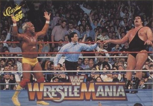 1990 Classic WWF The History of Wrestlemania - Andre the Giant Donald Trump Hulk Hogan #37