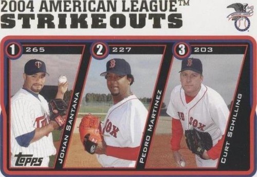 2005 Topps - Curt Schilling Johan Santana Pedro Martinez #342