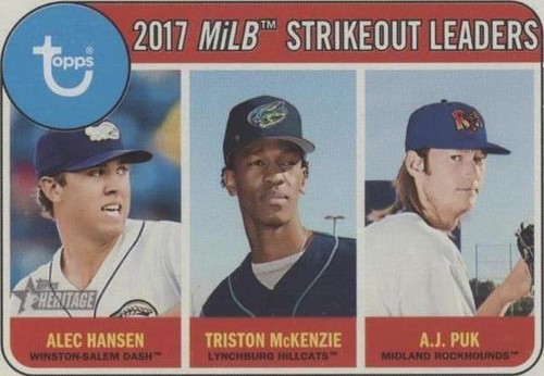 2018 Topps Heritage Minor League Edition - A.J. Puk Alec Hansen Triston McKenzie #200