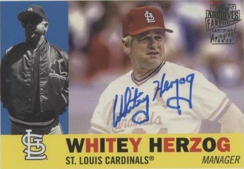 2022 Topps Archives - Whitey Herzog #60FF-WH