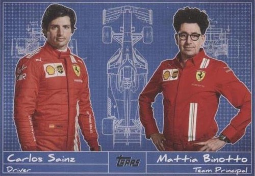 2021 Topps Formula 1 - Carlos Sainz Mattia Binotto #D-13