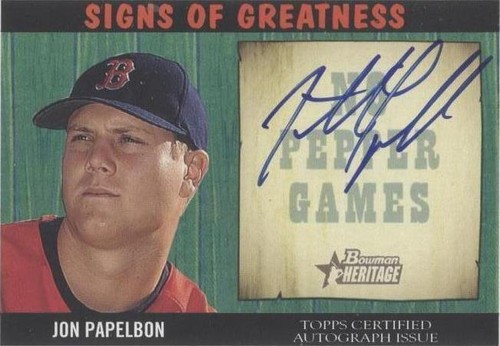 2005 Bowman Heritage - Jonathan Papelbon #SG-JP