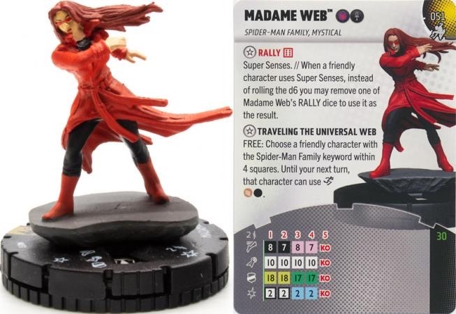 Marvel Heroclix Spiderman Beyond Amazing Super Rare : Madame Web - 051