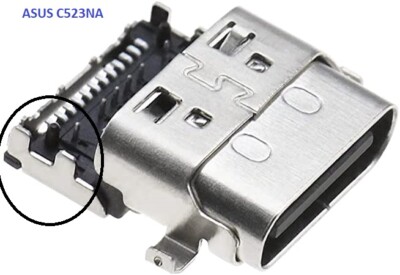 For Asus Chromebook C523NA Type C USB DC Charging Socket Port Connector - UK