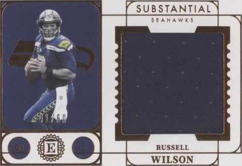 Russell Wilson Auto 4/20 - 2021 Encased Black And Blue | eBay