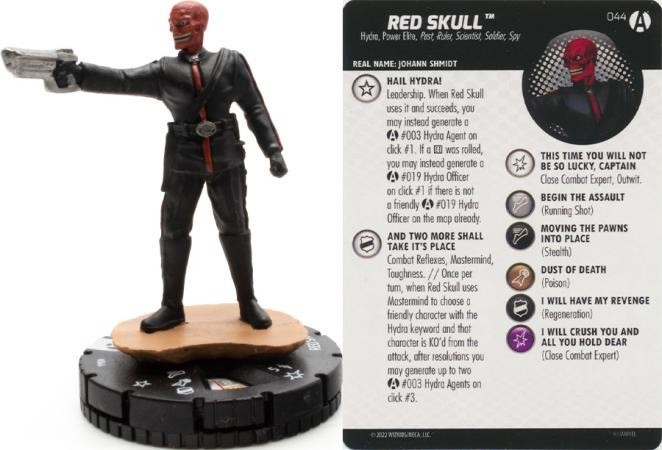 Marvel Heroclix Avengers Forever Rare : Red Skull - 044