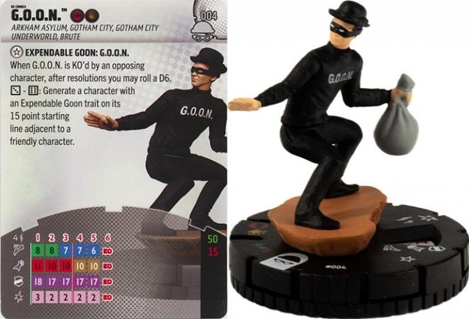 DC Heroclix Notorious : G.O.O.N. - 004 Common