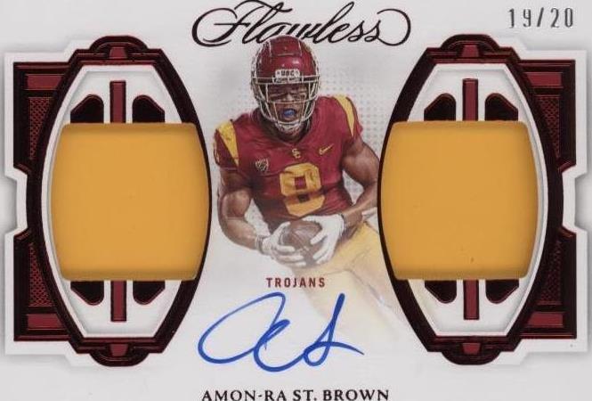 2023 Panini Flawless Collegiate Amon-Ra St. Brown #DPA-ASB