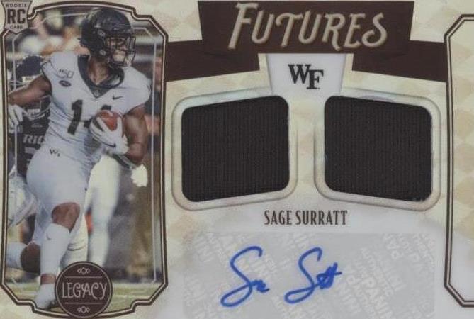2021 Panini Legacy Sage Surratt #FD-SS