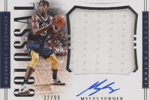 2018-19 Panini National Treasures - Myles Turner #CM-MTN