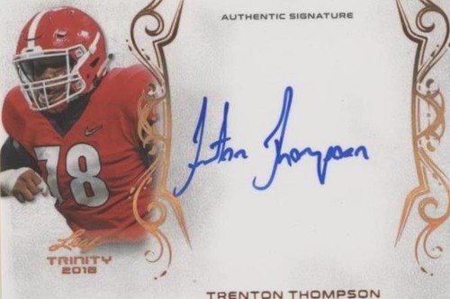 2018 Leaf Trinity Trenton Thompson #A-TT1