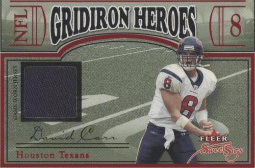 2004 Fleer Sweet Sigs David Carr #GH-DC