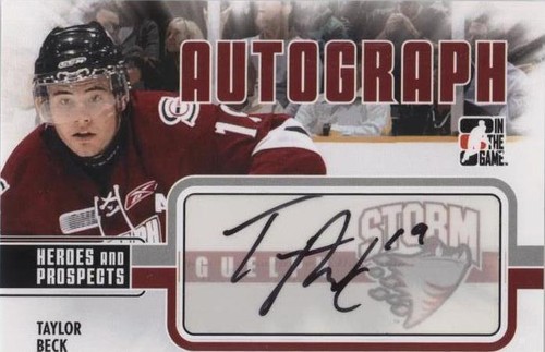 2009-10 In the Game Heroes and Prospects - Taylor Beck #A-TBE