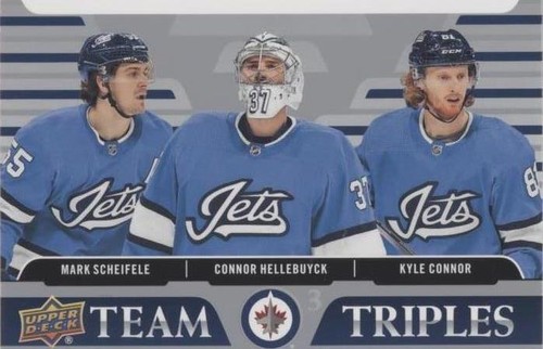 2020-21 Upper Deck - Connor Hellebuyck Kyle Connor Mark Scheifele #TT-W2