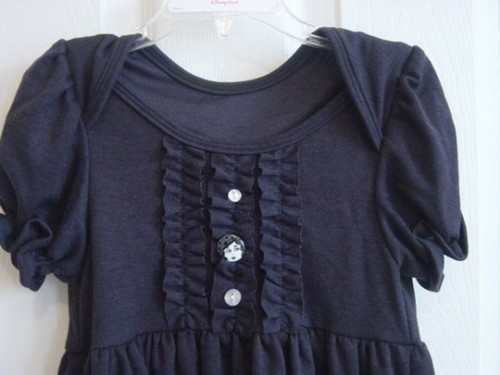 LOVES ME NOT Platinum Charcoal Gray Ruffle Dress, Ruffles & Leggings Girl Size 6