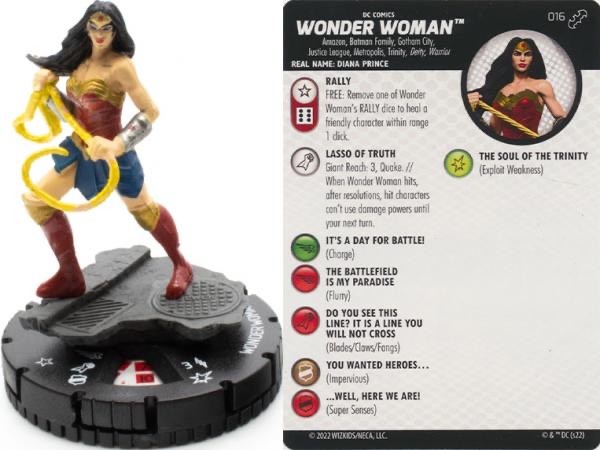 DC Heroclix Batman Team Up Common : Wonder Woman - 016