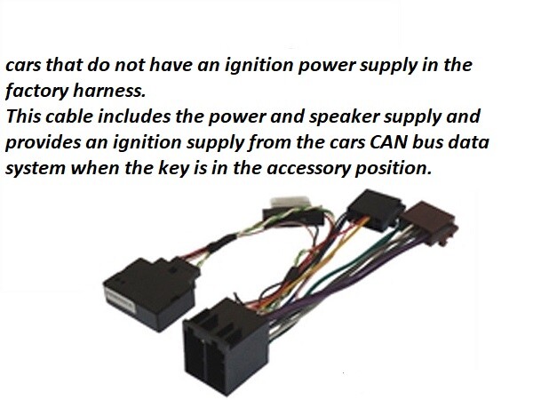 20-101-IGN FIAT SCUDO 2007 to 2012 CAN BUS RADIO ISO HARNESS ADAPTOR