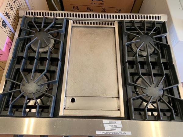 0003589 36” viking professional dual fuel stove