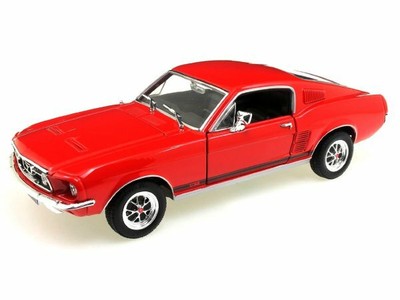 FORD Mustang GT 1967 red WELLY 1:24