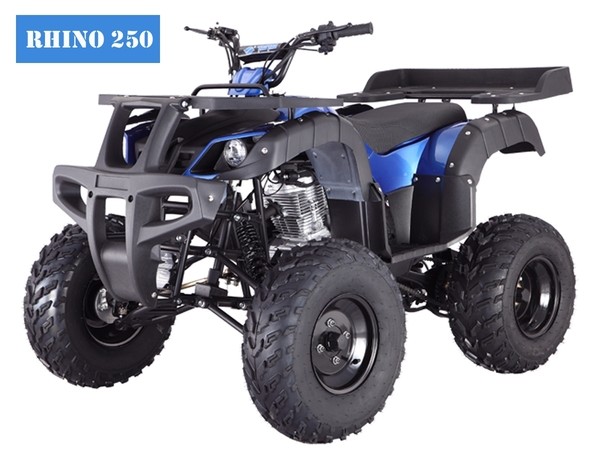 RHINO 250 ATV ADULT FULL SIZE 4 WHEELER 4 SPEEDS W/REVERSE! FREE S/H 23" TIRES