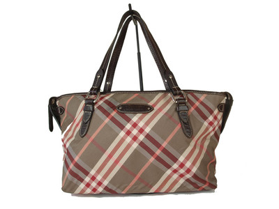 BURBERRY LONDON BLUE LABEL Nova Check Nylon Canvas Browns