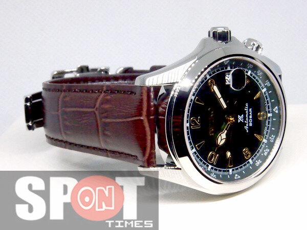 Pre-owned Seiko Prospex Alpinist Leather Strap Automatic Men's Watch Spb121j1