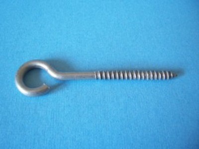 3/16'' x 3-3/4'' Stainless Steel Lag Screw Hook, 1/4'' Thread: 2, 5, 10, 25, 50 pcs
