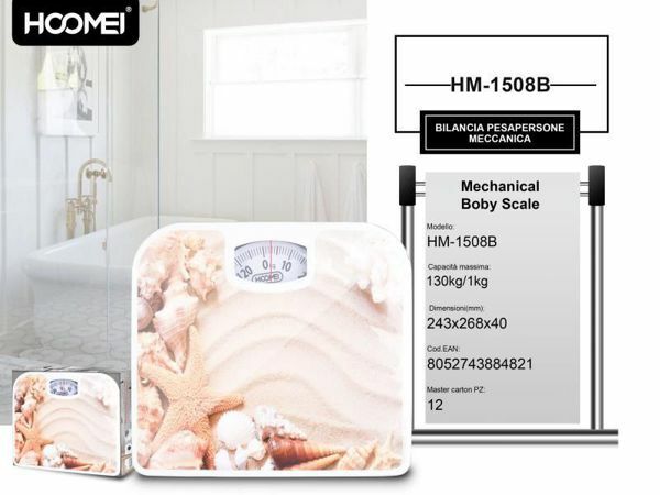 Bilancia Pesapersone Meccanica Fino A 130kg Hoomei Hm-1508b