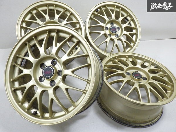 ア*プ様 SUBARU IMPREZZA PCD100 4H 16×7JJ ＋5 Subaru BBS STI GC8 Impreza Forged 16inch 7J +53 5H PCD100