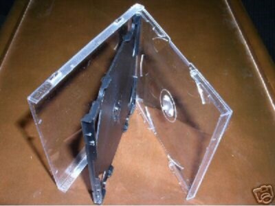 5 New High Quality 10.4mm Slim 3 CD Jewel Cases w/Black Tray Slim3CD FREE SHIP