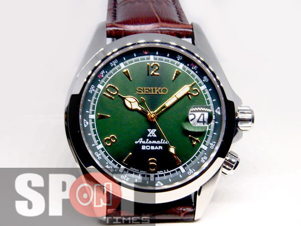 Pre-owned Seiko Prospex Alpinist Leather Strap Automatic Men's Watch Spb121j1