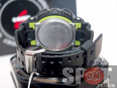 Pre-owned Casio G-shock Lime Accent Analog Digital Men's Watch Ga-110ly-1