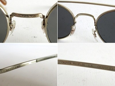 Pre-owned Oliver Peoples Watts Sun P-3 Type Double Bridge Sunglasses 49□21-145 Japan In Polarized Dark Gray