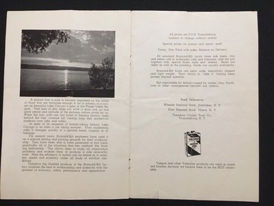 ADVERTISING BOOKLET BRAINARD-BILT BOATS, TRUMANSBURG NY W/ILLUSTRATIONS C. 1930s