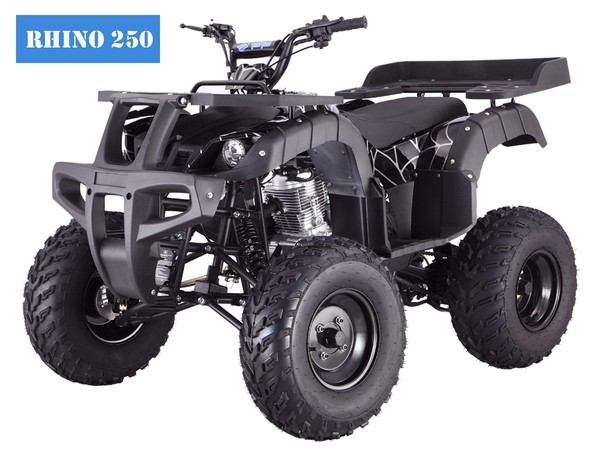 RHINO 250 ATV ADULT FULL SIZE 4 WHEELER 4 SPEEDS W/REVERSE! FREE S/H 23" TIRES