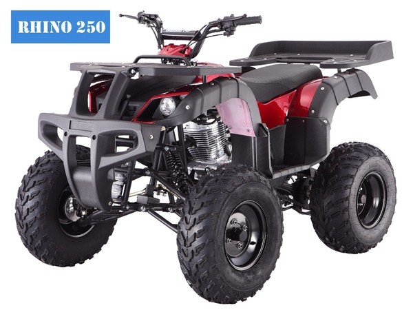 RHINO 250 ATV ADULT FULL SIZE 4 WHEELER 4 SPEEDS W/REVERSE! FREE S/H 23" TIRES