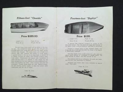 ADVERTISING BOOKLET BRAINARD-BILT BOATS, TRUMANSBURG NY W/ILLUSTRATIONS C. 1930s