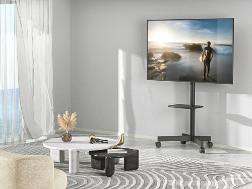 Mobile Tv Stand On Wheels For 55 Inch Tv Stand