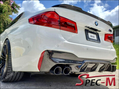 CF Fits 2018+ BMW F90 M5 DP Style Rear Bumper Diffuser Carbon Fiber