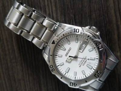 Seiko セイコー 7S26-0100 自動巻き 腕時計 箱付き SEIKO Watch 7s26-0180 diver 100M automatic winding day date