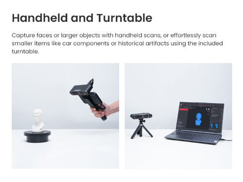 Revopoint POP 3 Plus 3D Handheld Scan STANDARD 0.04mm Precision 18fps Scanner