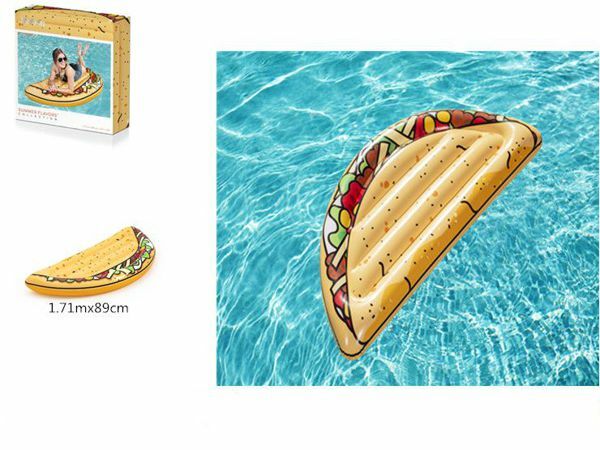 Materasso Materassino Gonfiabile Taco 181x89cm Piscina Spiaggia Mare dfh