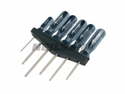 6 STAR TORX SCREWDRIVER SET ON RAIL T10 T15 T20 T25 T27 T30 PIECE NEILSEN 