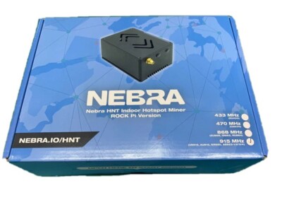 Nebra Indoor Helium HNT Hotspot Miner US 915MHz (Rock Pi Version) NEW IN HAND