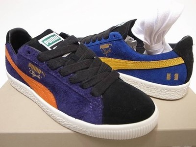 Puma x The Hundreds Clyde Sodalite Blue Spectra Yellow 372944-01 Sneaker Men Us7