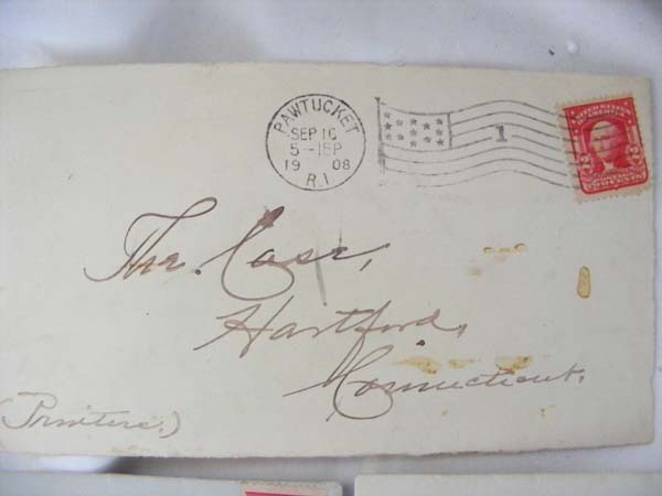 3 #319 CARMINE WASHINGTON 2 CENT STAMPED  ENVELOPES 1905/1907/1908